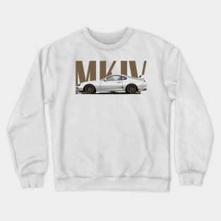 White and bronze Crewneck Sweatshirt